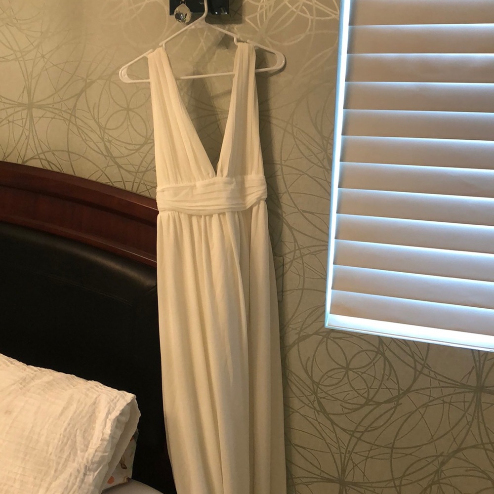 Lulus Heavenly White Maxi Dress